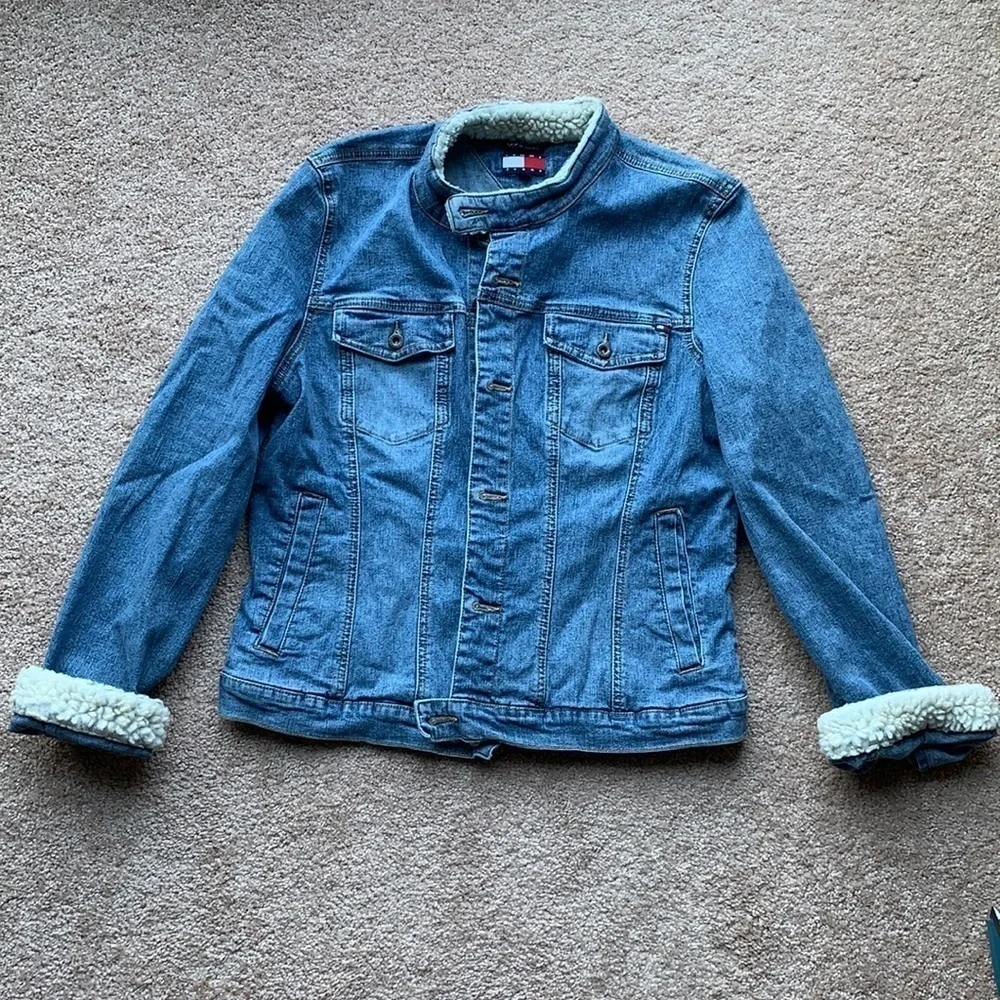 Tommy Hilfiger Tommy jeans jean jacket with sherpa